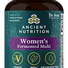 Ancient Nutrition Multivitamin for Women, Women's Fermented Multivitamin with Vitamin C, D, K, Zinc & More, Immune Support, Vegan, Paleo and Keto Friendly, 60 Ct