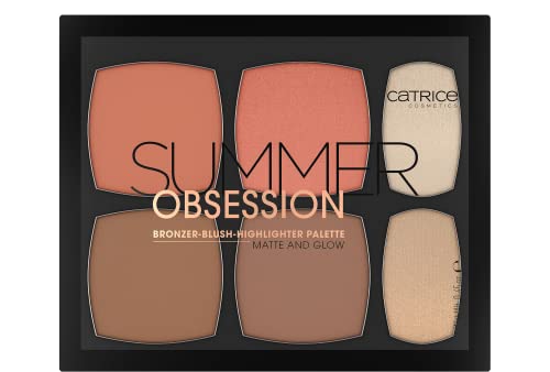 Catrice | Summer Obsession Bronzer, Blush, & Highlighter Palette Matte and Glow | Face Makeup for All Skin Types | Vegan & Cruelty Free | Made Without Parabens, Alcohol, & Microplastic Particles