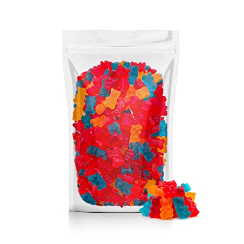 Funtasty Sugar-Free Fruit Gummy Bears Candy, 1 Pound Pack