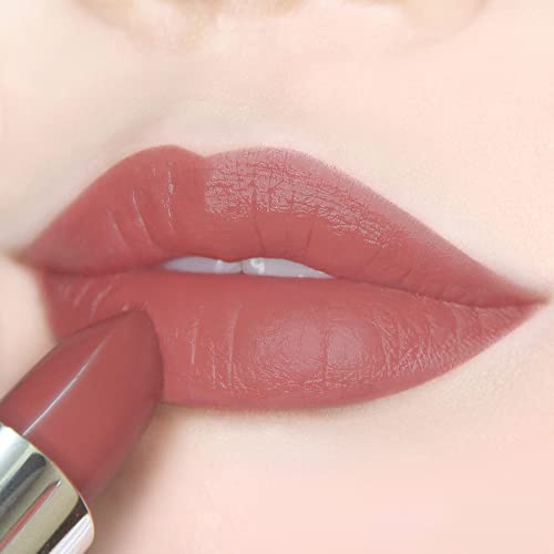 READY TO SHIINE Matte Lipstick for Women, Creamy Satin Finish, Burnt Sienna with a Rosy Orange Twist and Brownish Color, Vegan, Smooth Sheer Moisturizing, CRUSH ON YOU 302 Close to You