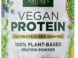 Vegan Protein Powder, Chocolate Fudge - 19g & 100% Plant Based Protein, 3.4g BCAAs, Fast Absorbing Premier Isolate, Non Dairy, Non Whey, Easy Digesting, Soy & Gluten Free, Non-GMO - 30 Servings